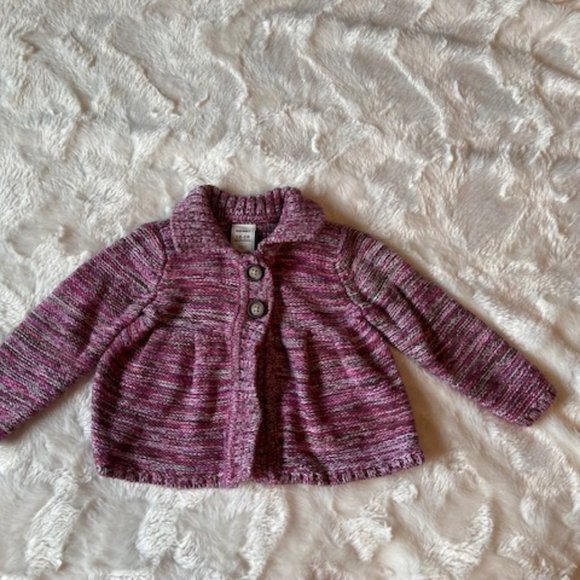 3/$25 Old Navy Girl's Knitted Sweater Cardigan Size 12-18 MTH - Picture 2 of 7